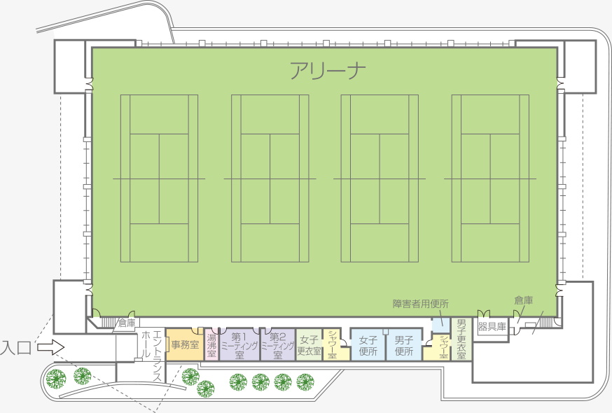 姫路みなとドーム 平面図